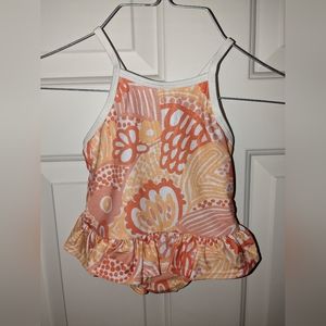 Gymboree Flowered Swimsuit 12-18M